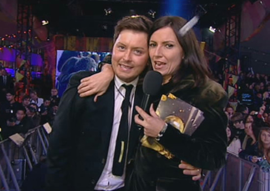 Brian Dowling and Davina McCall on Ultimate Big Brother 2010