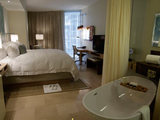 A hotel room
