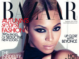 Beyonce on the cover of Harper's Bazaar September Issue
