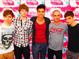 The Wanted backstage at Leeds City Councils Party in the Park, Leeds, England