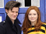 Matt Smith (who plays Dr Who) and Karen Gillan (who plays Amy Pond)