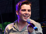Joe McElderry performs at Brighton Gay Pride 2011 held at Preston Park Brighton.
