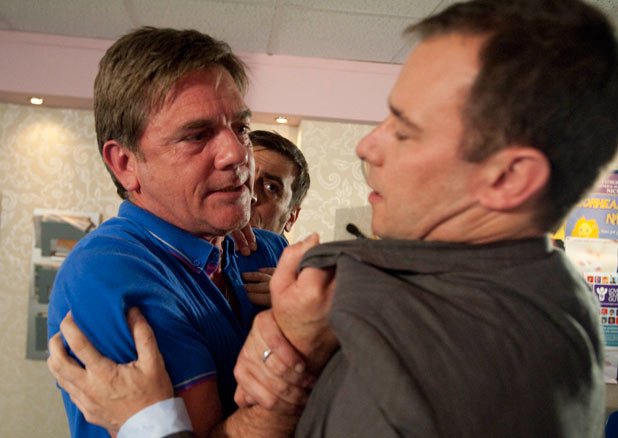 Karl grabs Frank