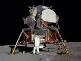 Buzz Aldrin at the moon landing