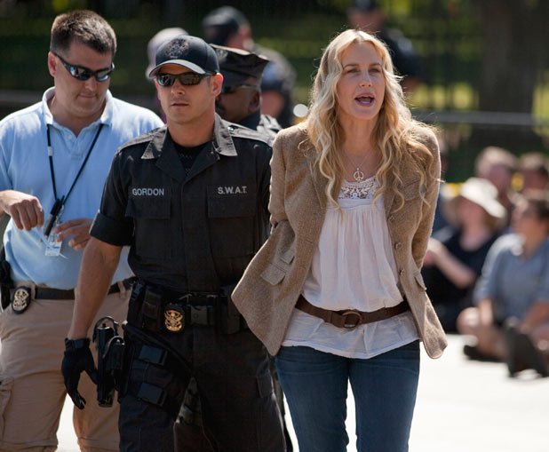 Daryl Hannah is arrested at a protest outside the White House