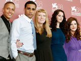 Kaya with co-stars Solomon Glave, James Howson, director Andrea Arnold and Shannon Beer