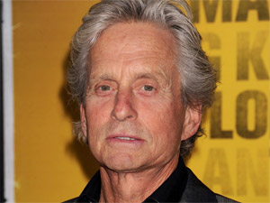 Michael Douglas attends the New York City premiere of 'Contagion'