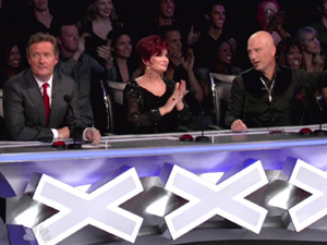 Piers Morgan, Sharon Osbourne, Howie Mandel judge America's Got Talent