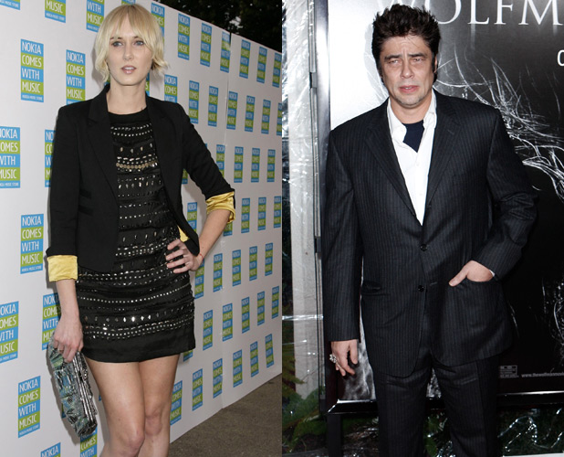 Kimberly Stewart and Benecio Del Toro