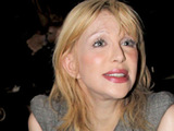 Courtney Love at the Alexander Wang show for NY Fashion Week
