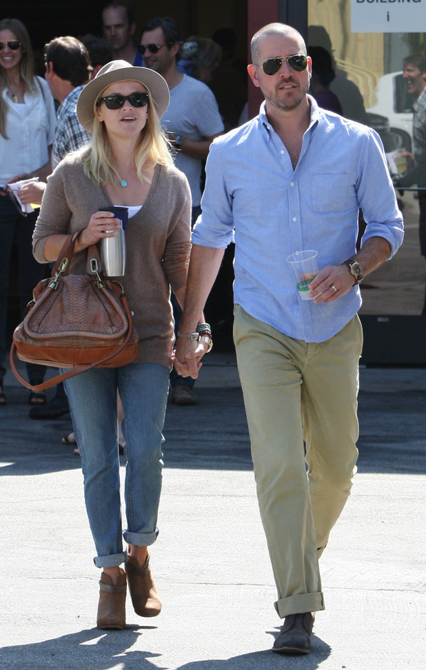 Reese Witherspoon and husband Jim Toth out and about in Santa Monica Los Angeles