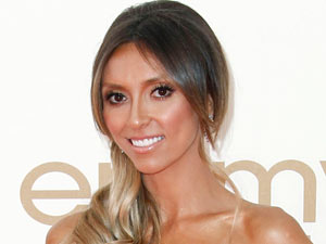 Giuliana Rancic on the red carpet at the 63rd Primetime Emmy Awards