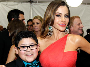 Rico Rodriguez, left, and Sofia Vergara