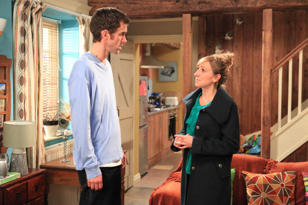 Laurel has a go at Marlon for letting Rachel find out about them