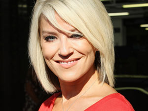Zoe Lucker leaves the ITV Studios after appearing on 'This Morning'