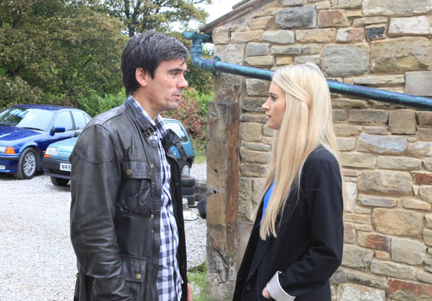 Debbie tells Cain to leave the village if he carries on with his behaviour