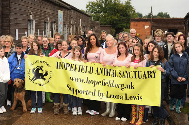 Leona Lewis' Hopefield Animal Sanctuary sponsored walk