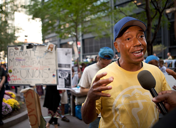 Russell Simmons at the Occupy Wall Street protests