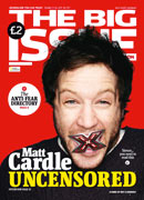 Matt Cardle on the cover of 'The Big Issue'