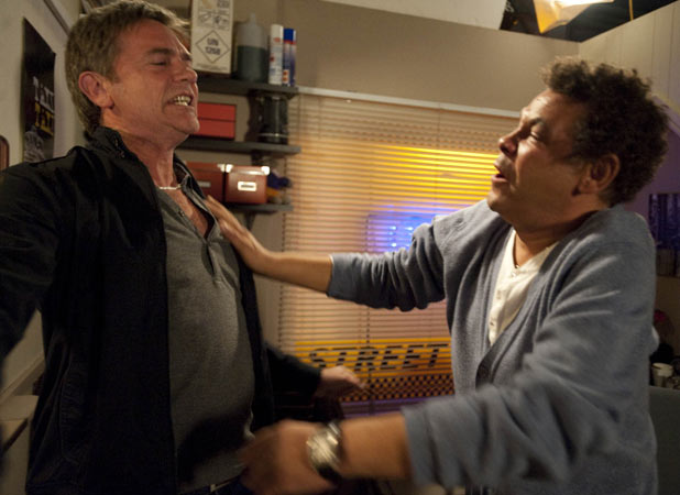 Lloyd Mullaney (Craig Charles) and Karl Munro (John Michie)