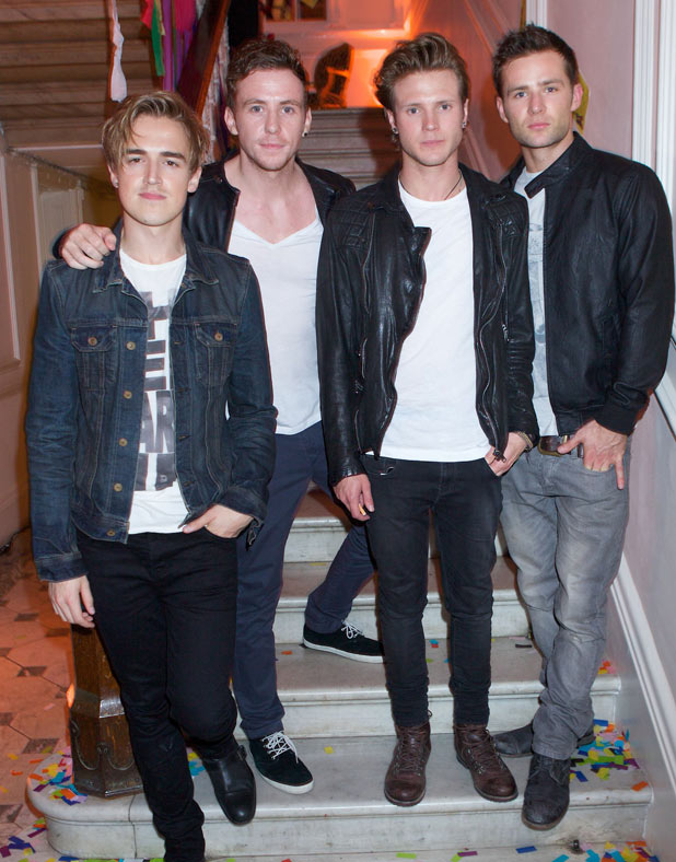 Tom Fletcher, Danny Jones, Dougie Poynter and Harry Judd from McFly