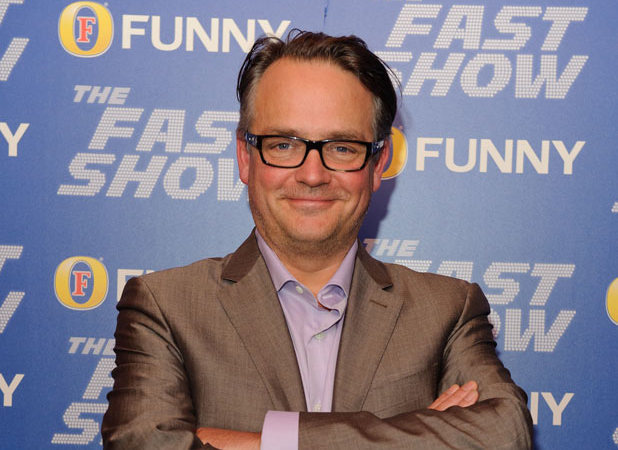Charlie Higson looks happy at t...