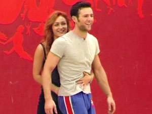 Harry Judd and Aliona Vilani in rehearsals on 'Strictly Come Dancing - It Take Two'