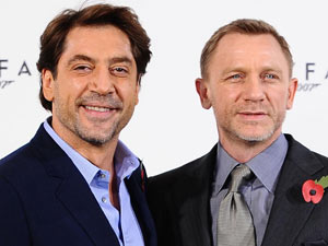 Daniel Craig and Javier Bardem at the James Bond: Skyfall photocall