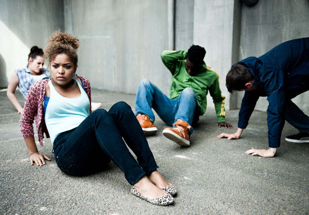 Alisha (Antonia Thomas) with the gang