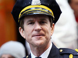 Matthew Modine as Nixon on the set of 'The Dark Knight Rises'