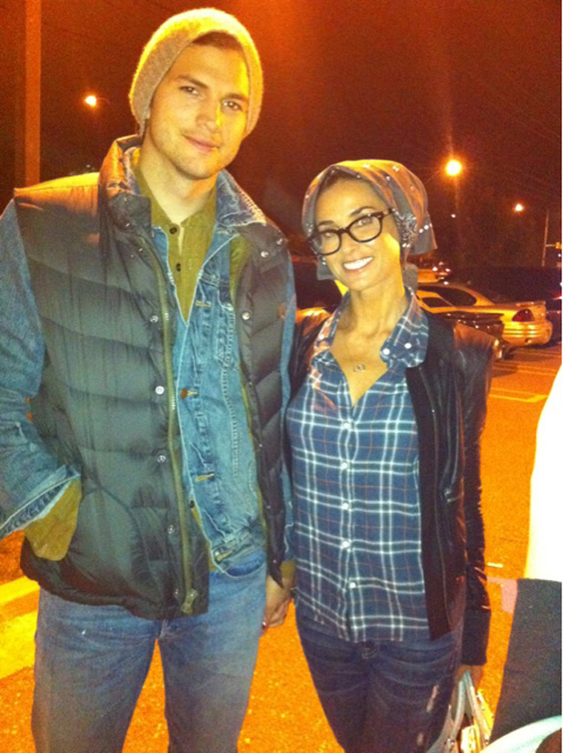 Ashton Kutcher and Demi Moore