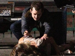 Elijah Wood and Genevieve Alexandra