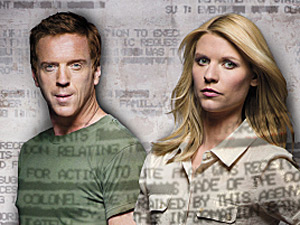 Homeland: Damian Lewis as Nicholas "Nick" Brody and Claire Danes as Carrie Mathison