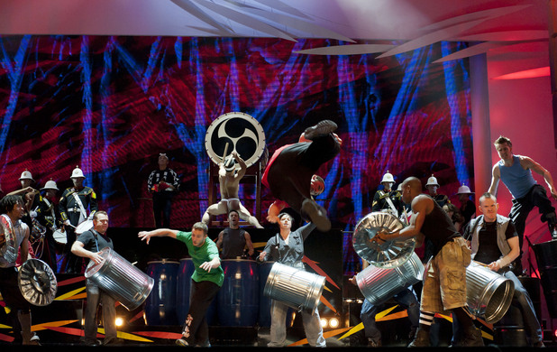 Stomp Dancers and Royal Marine Drummers
