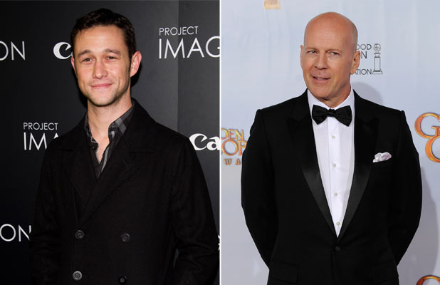 Joseph Gordon-Levitt and Bruce Willis