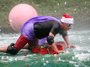 Ant and Dec take on the Cyclone Bushtucker trial for ITV's Text Santa charity appeal