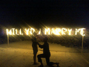 Holly Valance proposal Twitter photo