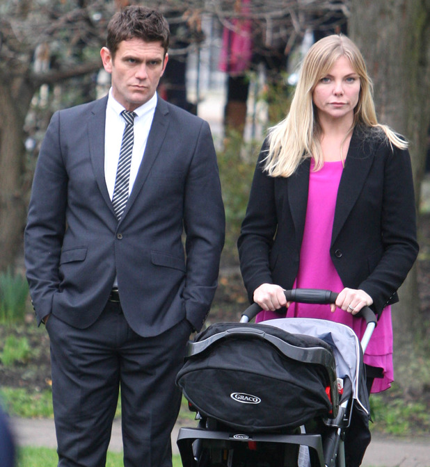 Jack Branning played by Scott Maslen and Ronnie Branning played by Samantha Womack, EastEnders