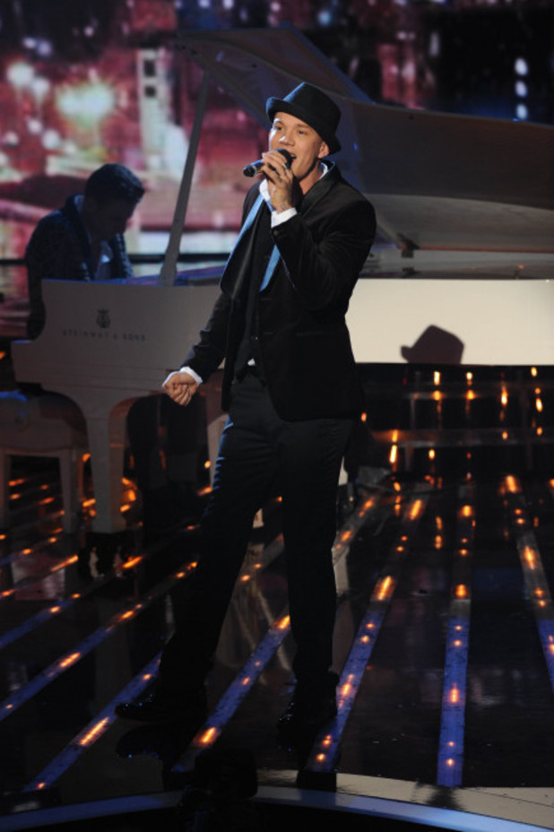 Chris Rene performs on The X Factor
