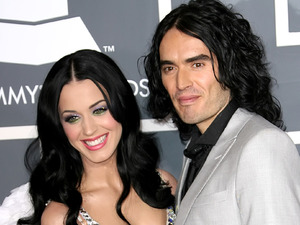 Katy Perry and Russell Brand at the GRAMMY Awards in February 2011