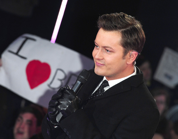 Brian Dowling hosting the Celebrity Big Brother 2012 launch