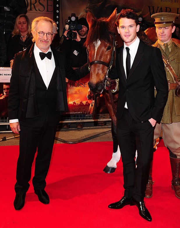 Steven Spielberg and Jeremy Irvine