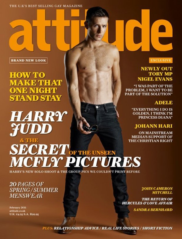 Harry Judd on Attitude Cover