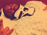 Jason Derulo with a fractured neck