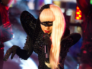 International Female Solo A!  rtist: L ady Gaga performs in Times Square during the New Year's Eve celebration
