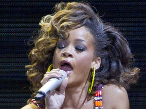 International Female Solo Artist: Rihanna performs at the o2 arena in east London