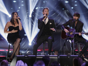 International Group: Lady Antebellum performs at the CMT Artists of the Year television taping