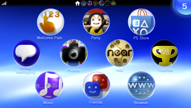 PlayStation Vita menu