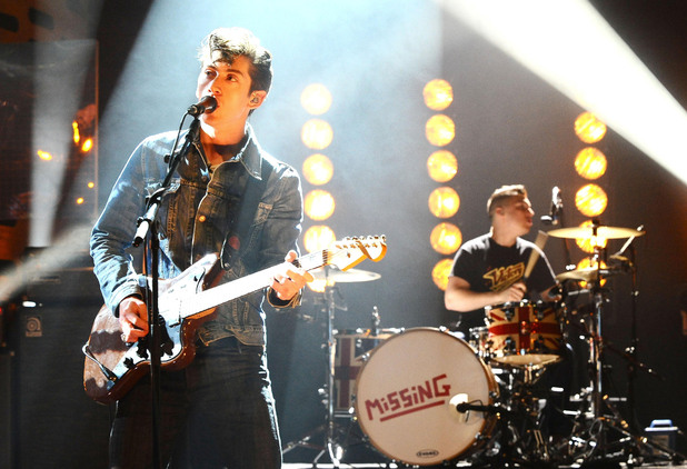 British Group: The Arctic Monkeys perform during the filming of the Graham Norton Show at The London Studios
