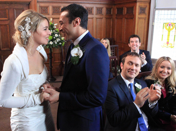 After saying their vows, Jai and Charity are pronounced husband and wife
